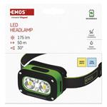 EMOS LED nabíjecí čelovka P3545, 175 lm, 50 m, Li-Pol 800 mAh