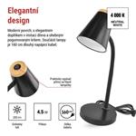 EMOS LED stolní lampa TARA, černá