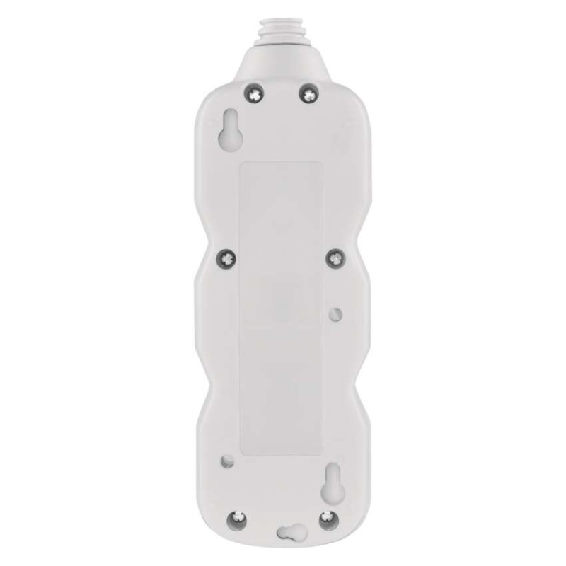 Emos prodlužovací kabel 3 m / 2 zásuvky / s vypínačem / bílý / PVC / 1 mm2