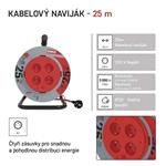 EMOS Prodlužovací kabel na bubnu, pevný střed, 25m