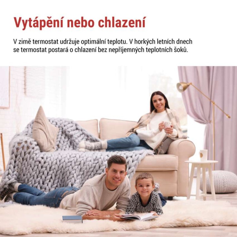 EMOS Programovateľný drôtový termostat OpenTherm P56A02 pre miestnosti