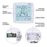 EMOS Programovateľný drôtový termostat OpenTherm P56A02 pre miestnosti