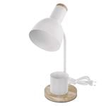 EMOS Stolná lampa POPPY na žiarovku E27, biela