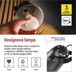 EMOS Stolní lampa NINA na žárovku E27, černá
