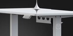 Endorfy herný stôl Atlas S electric Onyx White