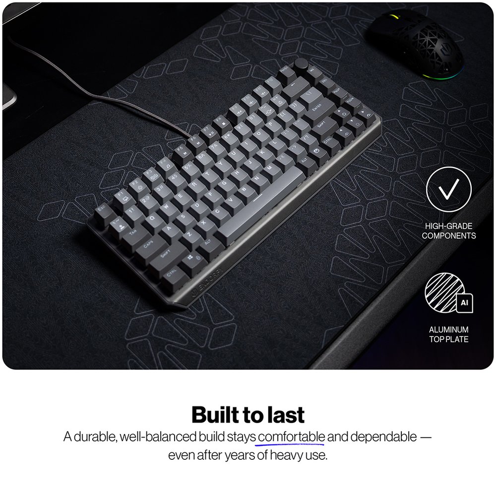 Endorfy mechanická klávesnice Thock V2 75% / drátová / US layout
