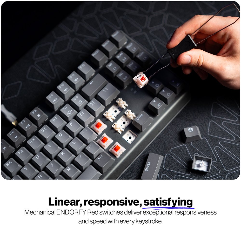 Endorfy mechanická klávesnice Thock V2 TKL / drátová / US layout