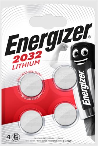 Energizer Lithiová knoflíková baterie - CR2032 4pack