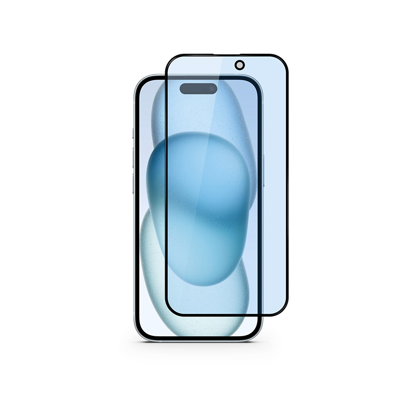 Epico 3D+ Glass Blue Light Protection IM iPhone 15 Plus - s aplikátorom