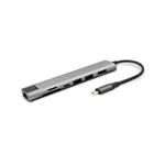Epico 7in1 Multimedia Hub 8K with USB-C connector - vesmírně šedá