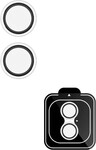 Epico Aluminium AntiReflective Lens & Island | iPhone Duo | s jednoduchou aplikací | stříbrná | ladící barvy