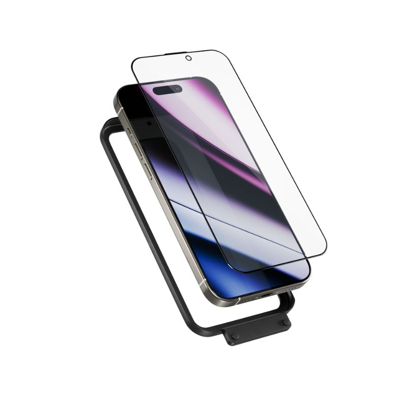 Epico AntiBlue Glass 3D pre iPhone 16 Pro Max s inštalačným rámom
