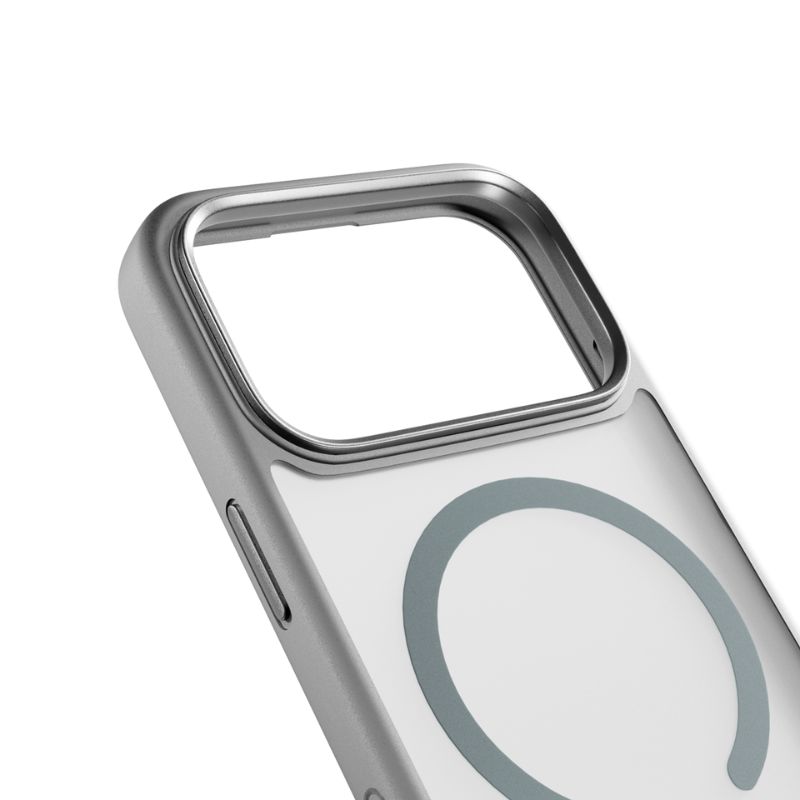 Epico HeroMatte Pro Mag+ Case | iPhone 17 Pro | sivé | kompatibilné s Qi2 a MagSafe | ochrana celého prstenca a ostrova fotoaparátu