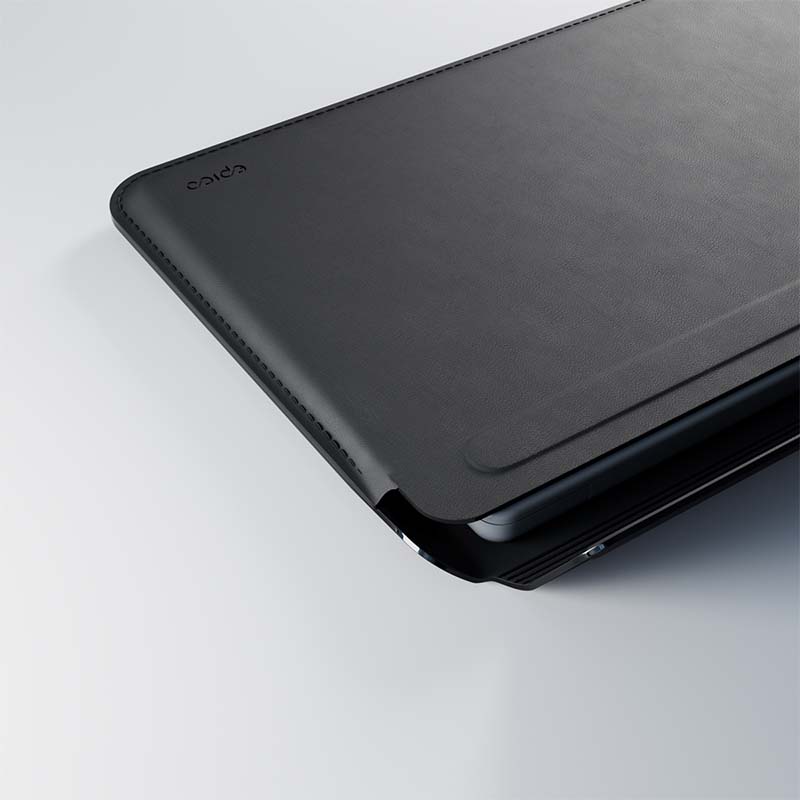 EPICO Kožené puzdro pre Apple MacBook Pro 14" - čierne