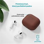 Epico Leather Case Airpods 4 - hnědá