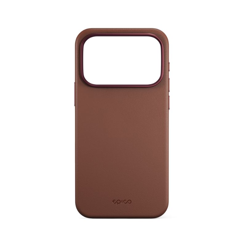Epico Leather Pro Mag+ Case | iPhone 17 Pro | hnědá | Qi2 & MagSafe kompatibilní (ochrana camera island)