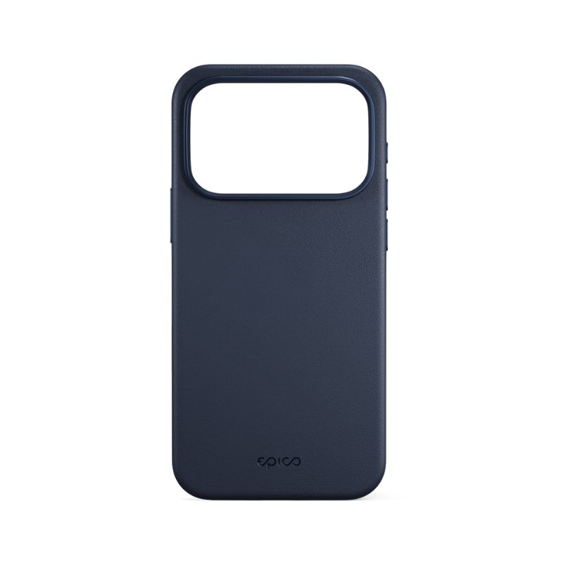 Epico Leather Pro Mag+ Case | iPhone 17 Pro Max | modrá | Qi2 & MagSafe kompatibilní (ochrana camera island)
