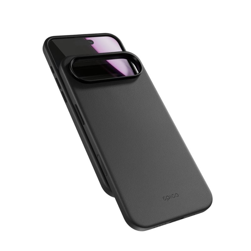 Epico Leather Pro Mag+ Case | iPhone Air | Black | Kompatibilné s Qi2 a MagSafe (ochrana ostrova fotoaparátu)