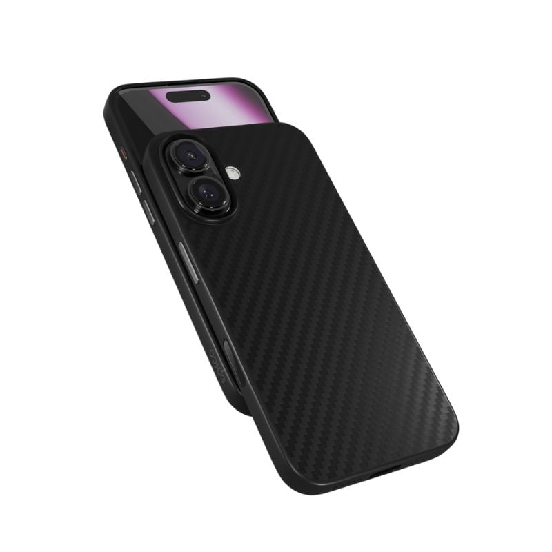 Epico Mag+ Hybrid Carbon Case iPhone 16 Plus - černá