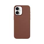 Epico Mag+ Leather Case iPhone 16 - hnědá