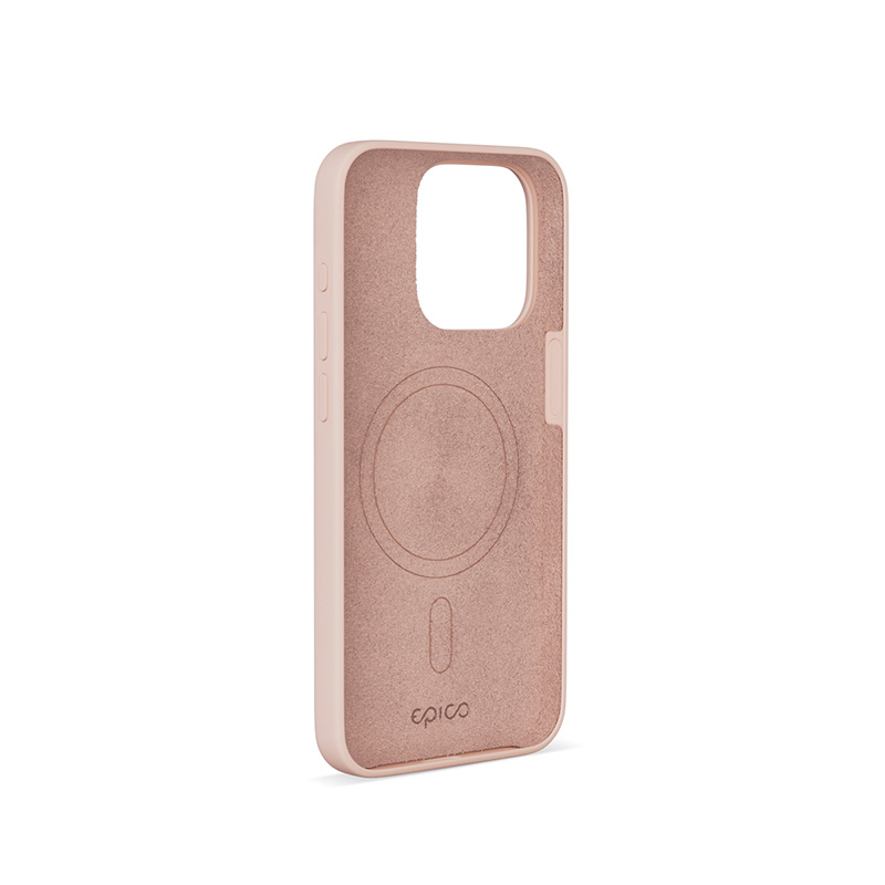Epico Mag+ Silicone Case for iPhone 15 Pro - MagSafe compatible - růžová