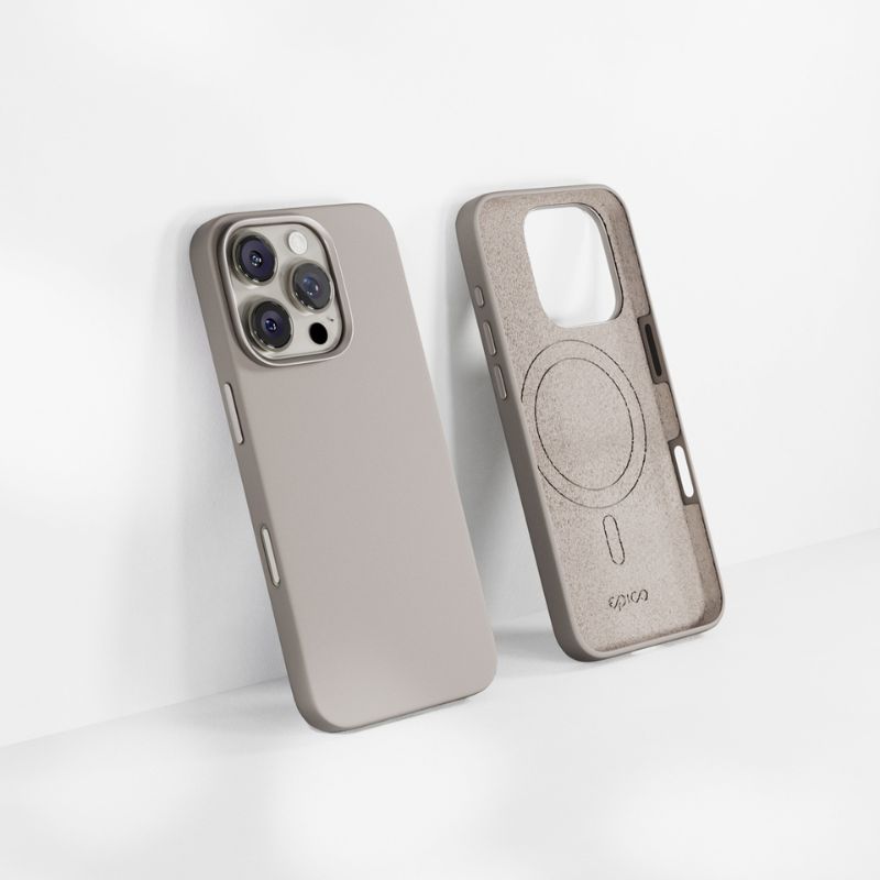 Epico Mag+ Silicone Case Pro iPhone 16 Pro Max - béžový titan