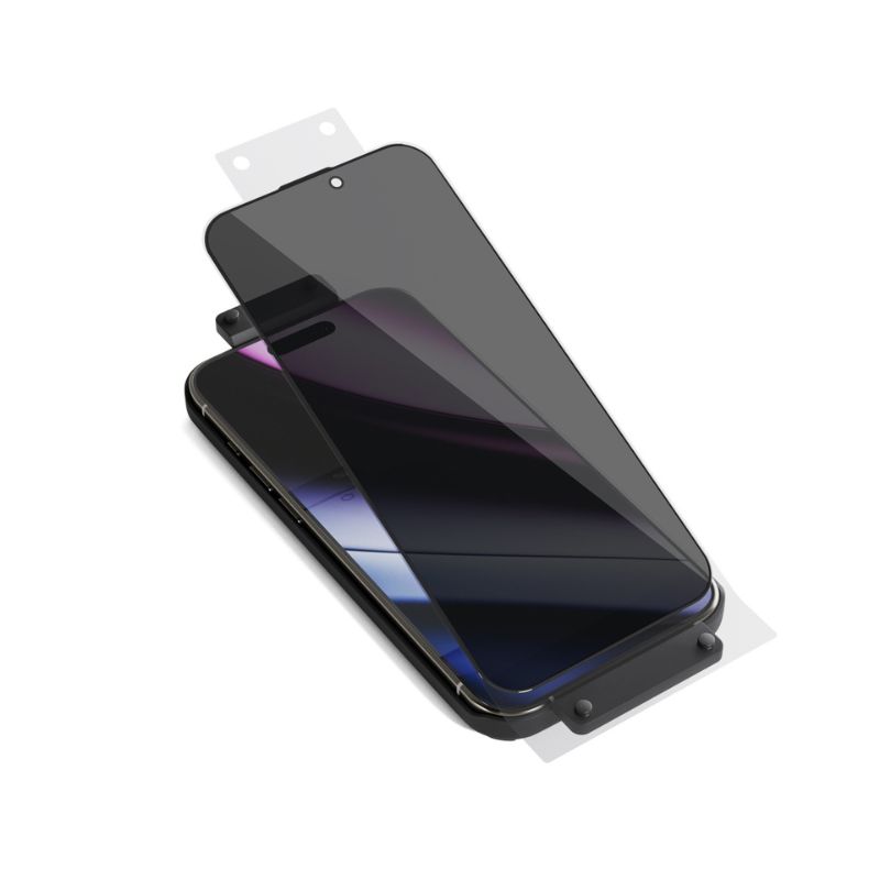 Epico Privacy Glass 3D pre iPhone 16 Pro s inštalačným rámom
