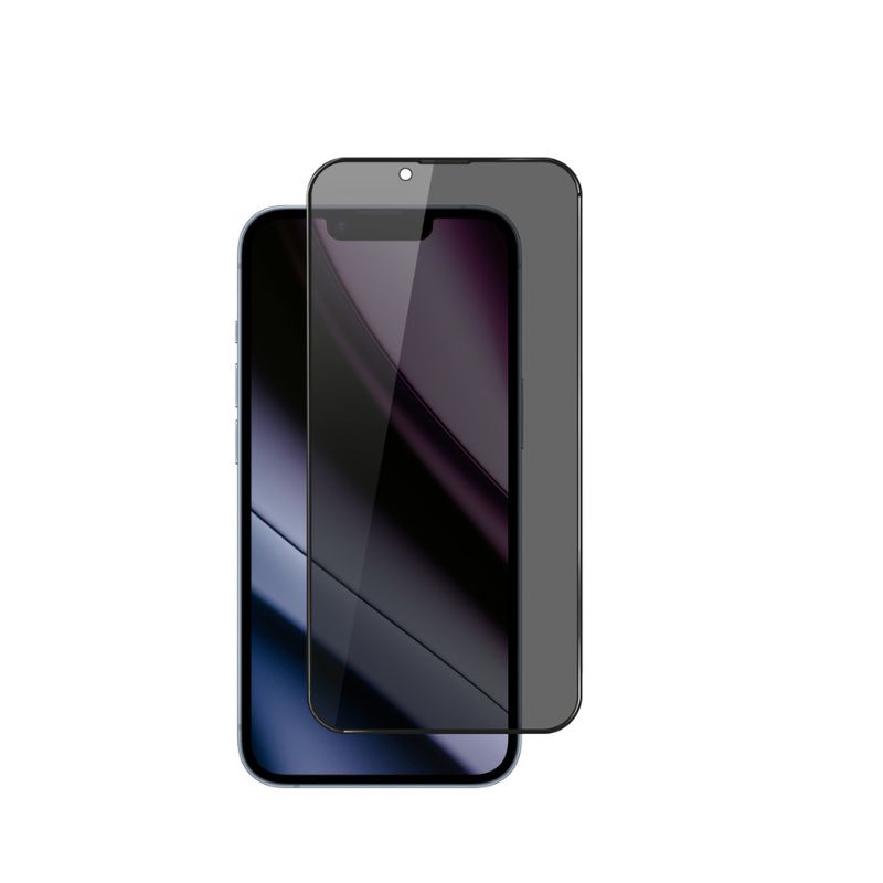 Epico Privacy Glass 3D Ultra-široké krytí s aplikátorem proti prachu pro iPhone 13/13 Pro/14/16e