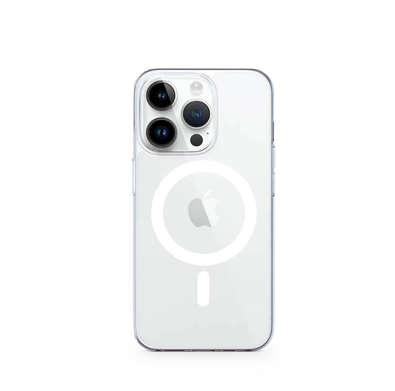 EPICO Resolve Case Magnetic - MagSafe kompatibilný s iPhone 15 - transparentný