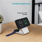 Epico UltraBase 4in1 8000mAh Fold powerbanka & bezdrátový nabíjecí stojánek EF50 | bílá