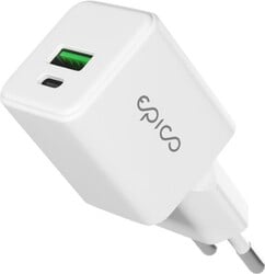 Epico UltraBoost EA20 20W GaN síťová rychlonabíječka - bílá