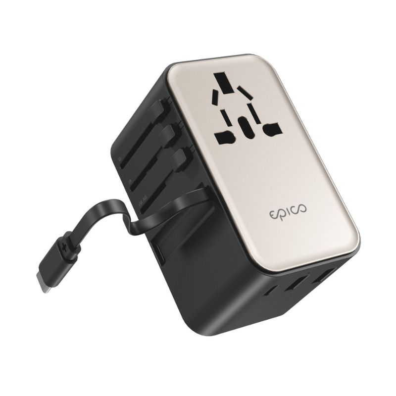 Epico UltraBoost EU70 70W GaN univerzální cestovní adaptér titanový