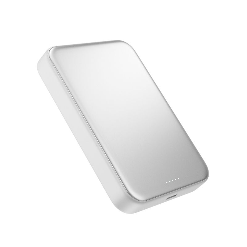 Epico UltraPack Qi2 25W 10000mAh hliníková Mag+ bezdrátová powerbanka EM75 | stříbrná | MagSafe kompatibilní
