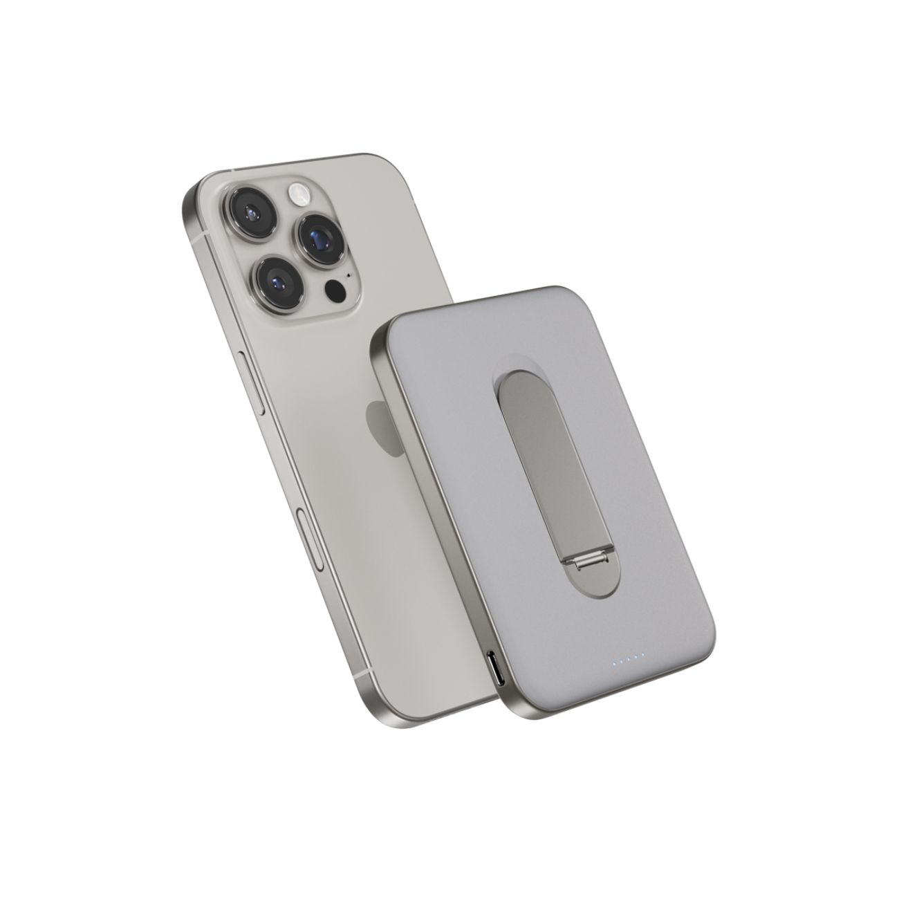 Epico UltraPack Qi2 Slim 5000mAh Alu Mag+ EM51 bezdrátová powerbanka - titanová