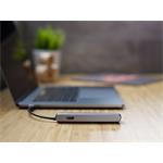 Epico USB-C HUB SLIM (4K HDMI a Ethernet) - vesmírne sivý, čierny kábel