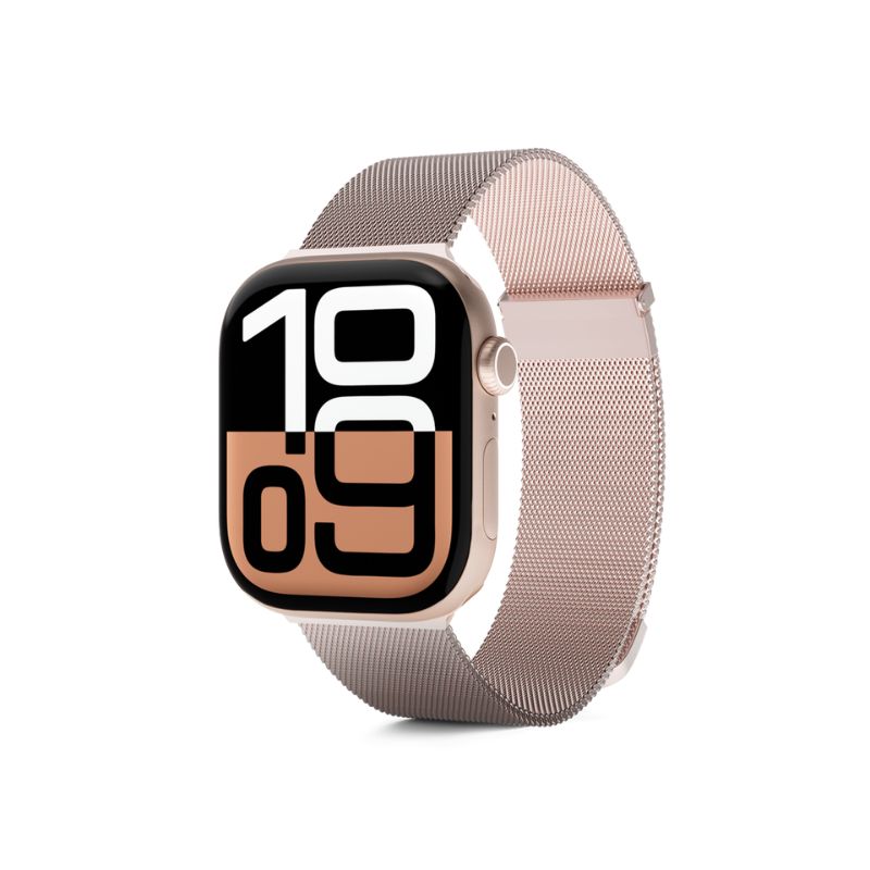 Epico Watch Strap Milanese+ 42/44/45/49 mm – ružovo-zlatá