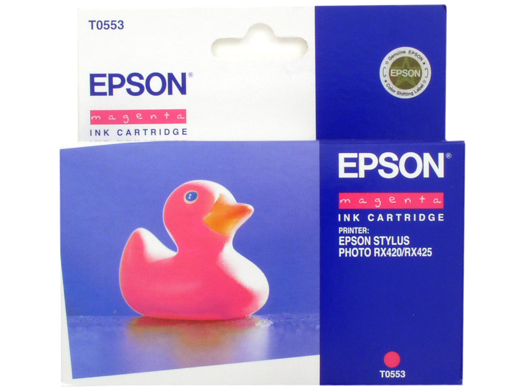 Epson T0553 Magenta 8ml pre Stylus Photo R240/R245/RX420/RX425/RX520 - originálne C13T05534010