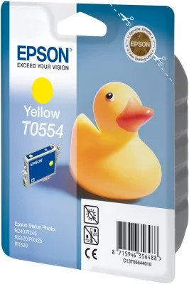 Epson T0554 Yellow 8ml pre Stylus Photo R240/R245/RX420/RX425/RX520 - originálne C13T05544010