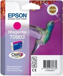 Epson T0803 Magenta CLARIA 7,4ml pre Stylus Photo PX650,PX700W,PX710W,PX800FW,PX810FW,R265,R285,R360,RX585,RX68 - originálne C13T