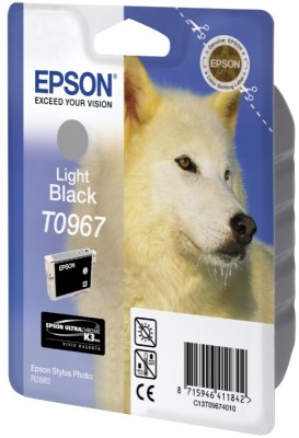 Epson T0969 Atramentová Light Light Black ULTRACHROME K3 pre Stylus Photo R2880 - originálne C13T09694010