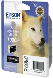 Epson T0969 Atramentová Light Light Black ULTRACHROME K3 pre Stylus Photo R2880 - originálne C13T09694010