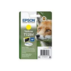 Epson T1284 Yellow 3,5ml pro Stylus S22/SX125/SX130/420W/425W, Stylus Office BX305F - originální