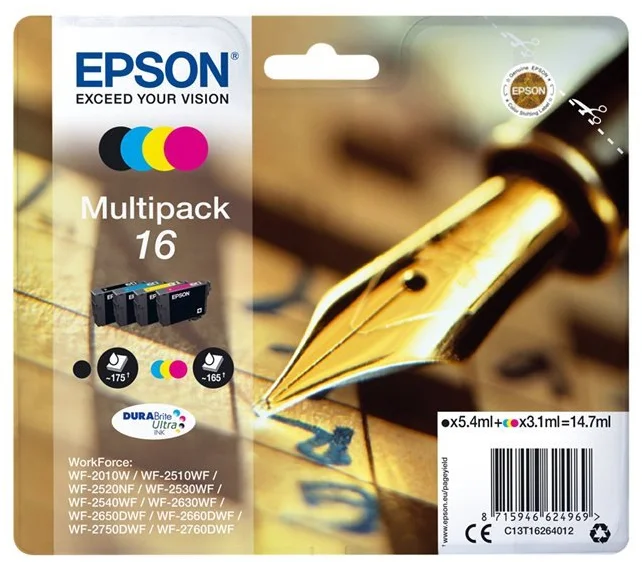Epson T1626 'Pen and Crossword' multipack - originál C13T16264012