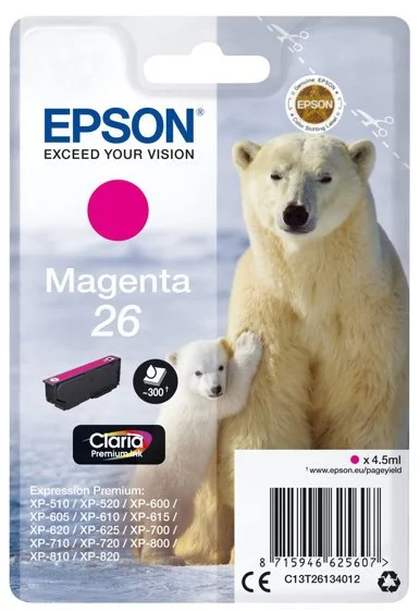 Epson T2613 purpurová - originál C13T26134012