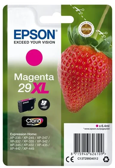 Epson T2993 Magenta 29XL, purpurová - originálne C13T29934012