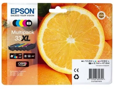 Epson T3357 Multipack 5-barevná 33XL - originál C13T33574011