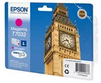 Epson T7033 L Magenta, až 800 stran, pro série WP4000/4500 (WP-4015,WP-4025,WP-4515,WP-4525,WP-4535,WP-4545) - originální C13T70334010 - Cartridge inkoustové