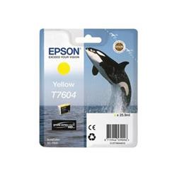 Epson T7604 Yellow, žlutá - originální C13T76044010 - Cartridge inkoustové