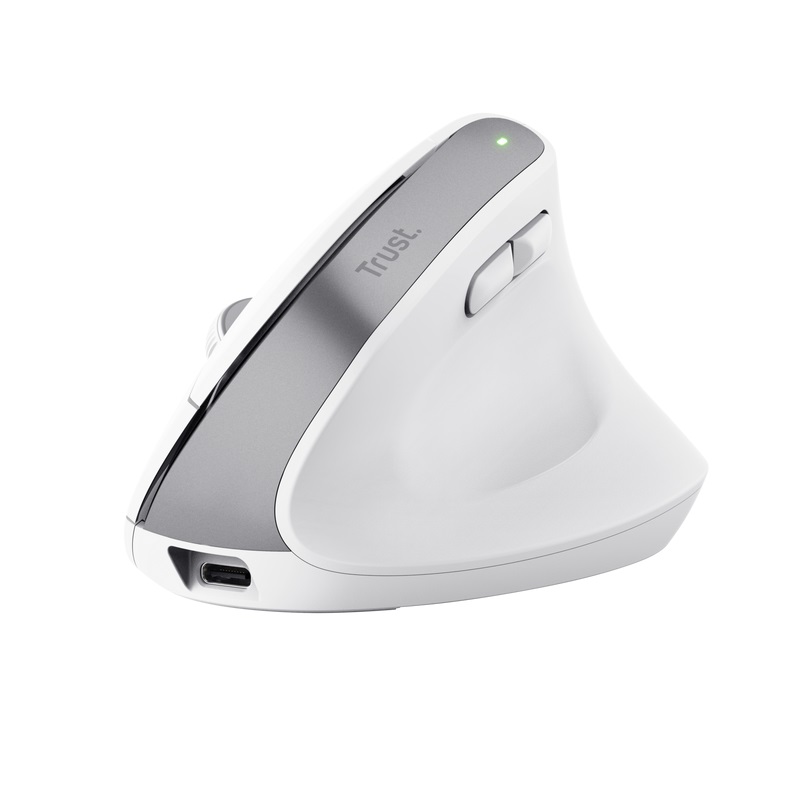 Ergonomická bezdrôtová myš Trust Bayo+, biela