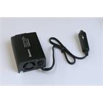 Eurocase měnič napětí DC/AC, 12V/220V, 150W, USB 2*5V/500mA, autozástrčka (MT-MX150)